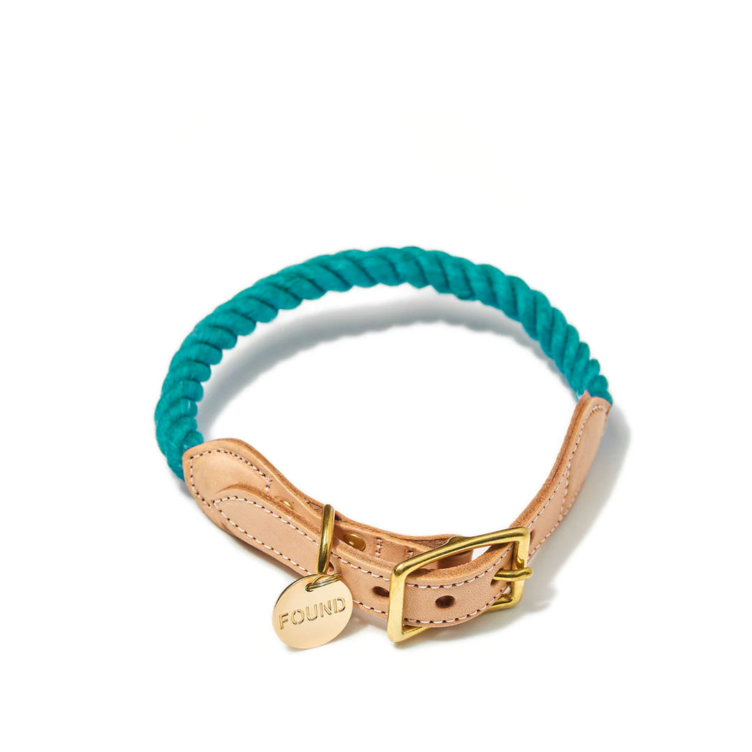 Found My Animal New York Up-Cycled Collar - Teal