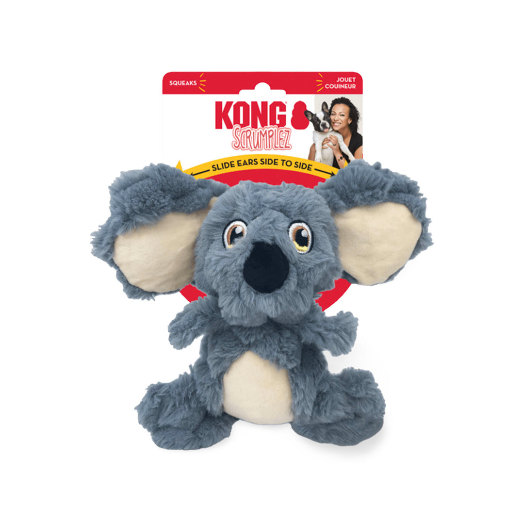 KONG Scrumplez Koala Medium Soft Plush Squeaky Toy