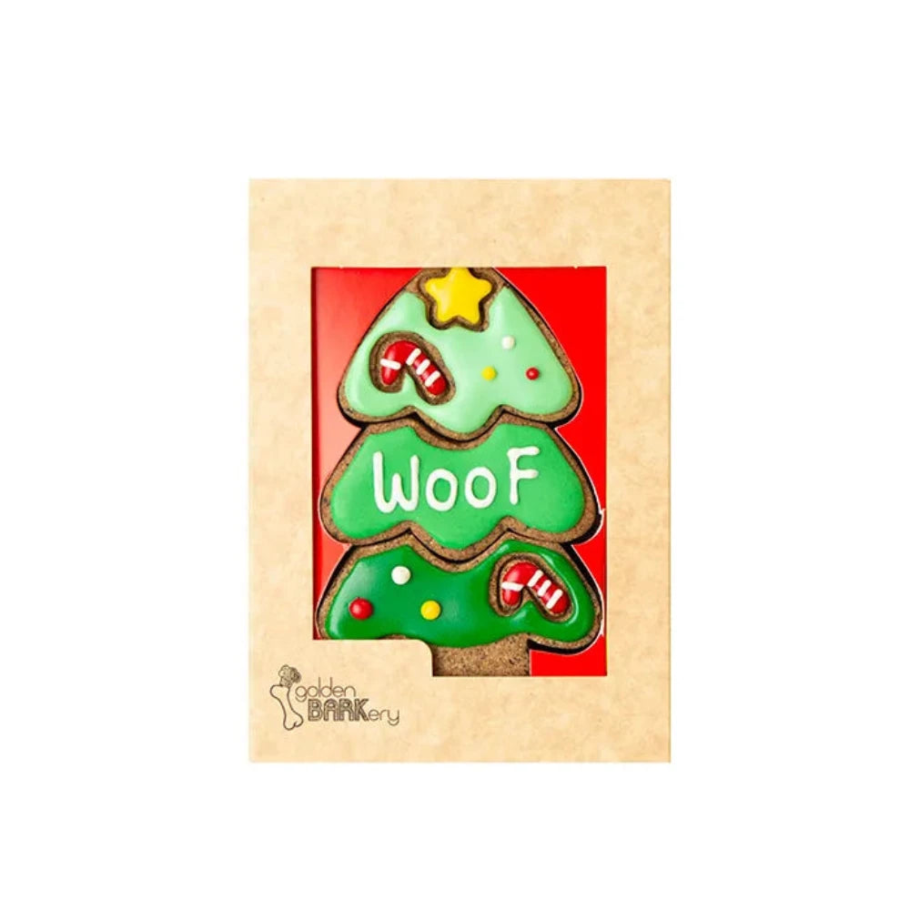 Christmas Dog Treats - WOOF Xmas Tree Cookie