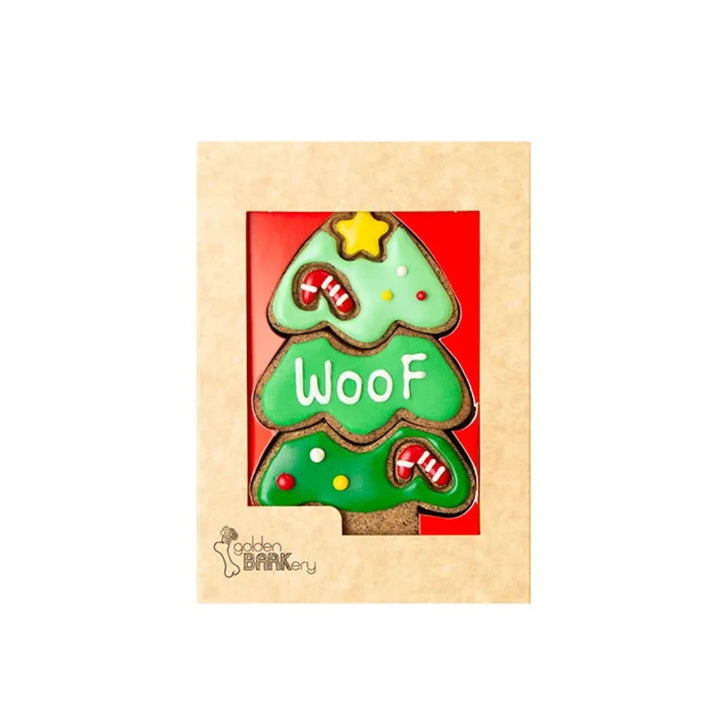 Christmas Dog Treats - WOOF Xmas Tree Cookie