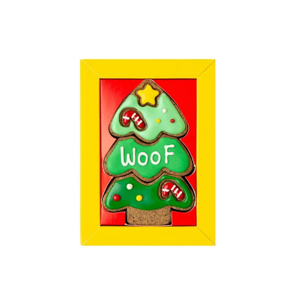 Christmas Dog Treats - WOOF Xmas Tree Cookie