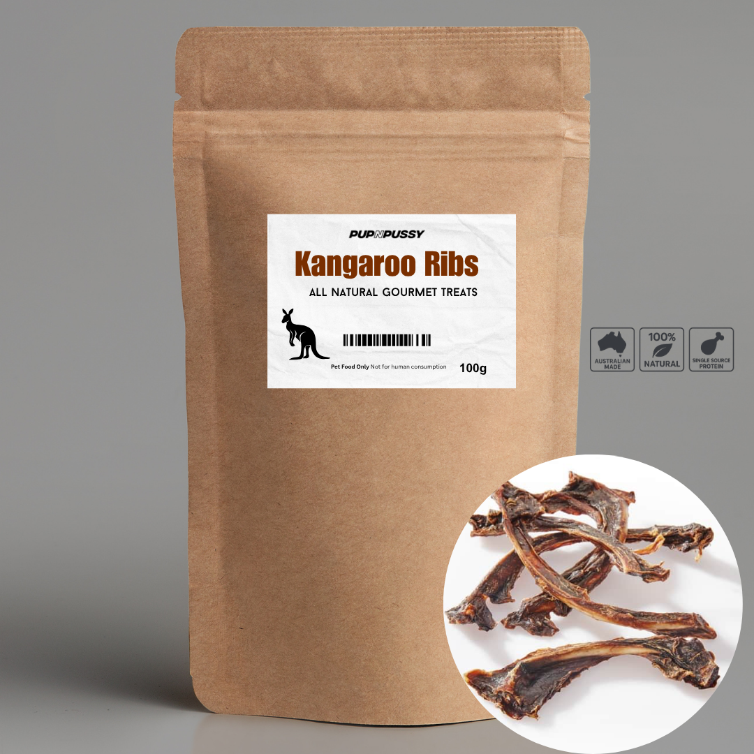 All Natural Gourmet Treats - Australian Kangaroo Ribs 100g