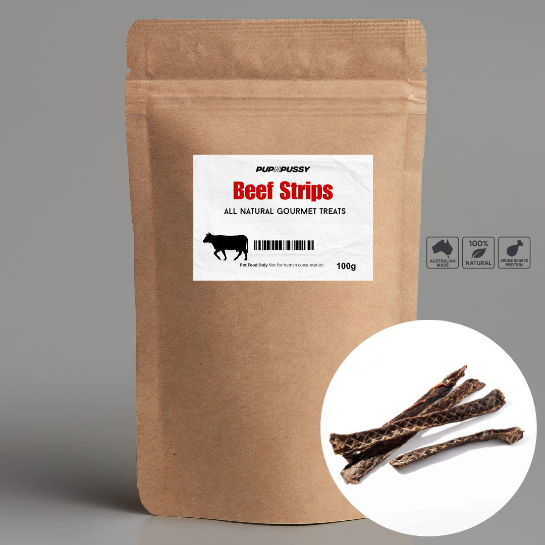 All Natural Gourmet Treats - Beef Strips 100g
