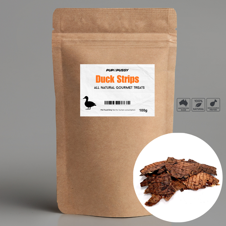 All Natural Gourmet Treats - Duck Strips 100g
