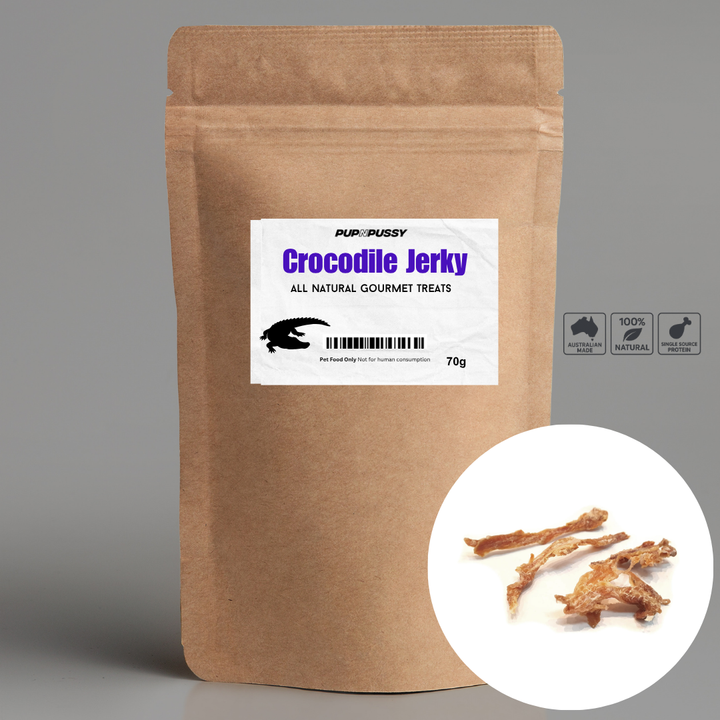 All Natural Gourmet Treats - Crocodile Jerky