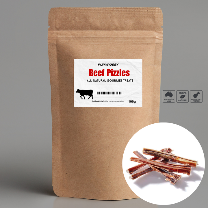 All Natural Gourmet Treats - Australian Beef Pizzles 100g