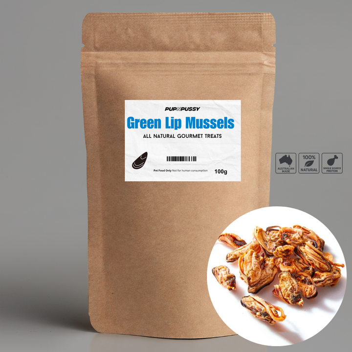 All Natural Gourmet Treats - New Zealand Green Lip Mussels 100g