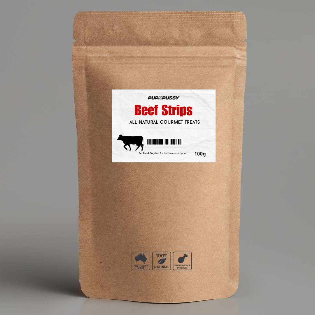 All Natural Gourmet Treats - Beef Strips 100g