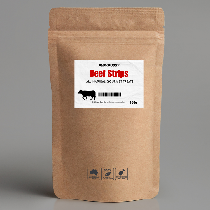 All Natural Gourmet Treats - Beef Strips 100g
