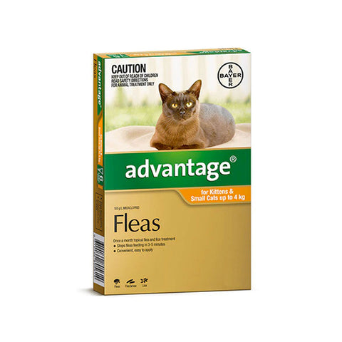 Advantage Flea  -  Cats up to 4kg  -  4 pack