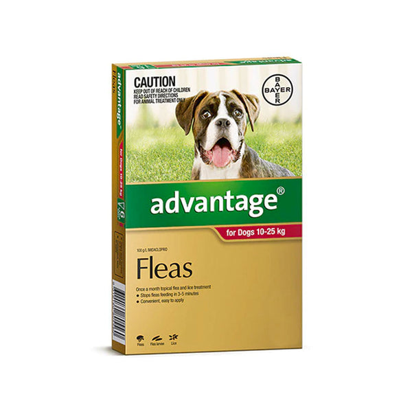 Advantage Flea  -  Dogs 10-25kg  -  4 pack