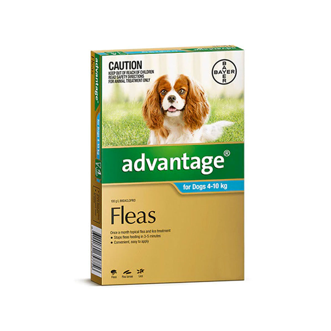 Advantage Flea  -  Dogs 4-10kg  -  4 pack