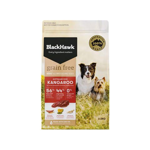 Black Hawk Grain Free Adult Dog Food - Wild Kangaroo 2.5kg