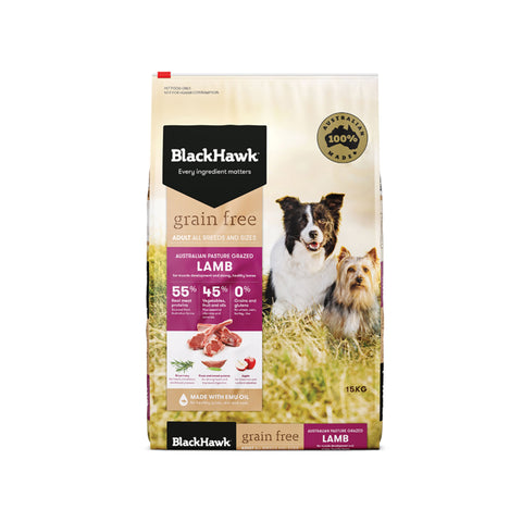 Black Hawk Grain Free Adult Dog Food - Lamb 7kg