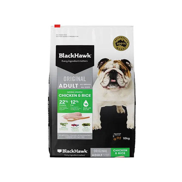 Black Hawk Original Adult Dog Food - Chicken & Rice 10kg
