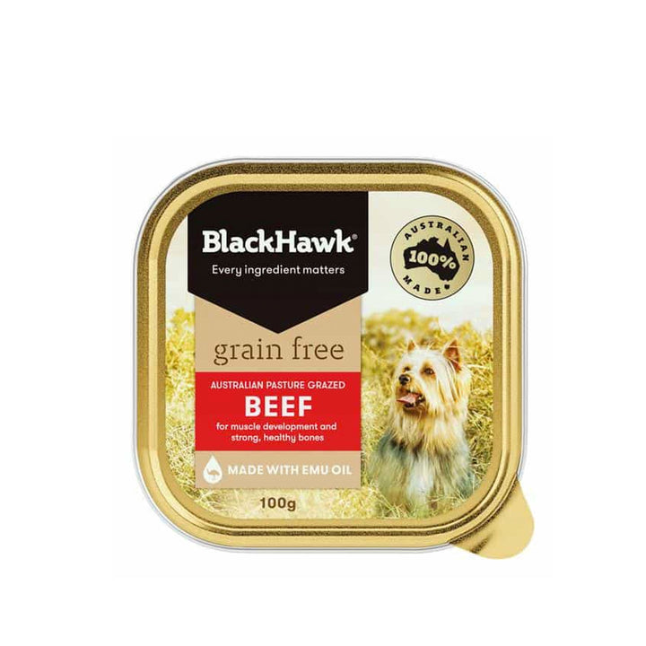 Black Hawk Wet Dog Food Grain Free - Beef