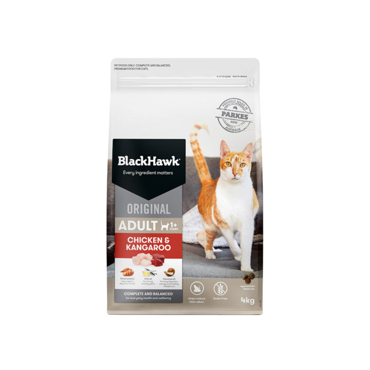 Black Hawk Original Adult Cat Food - Chicken & Kangaroo 2kg