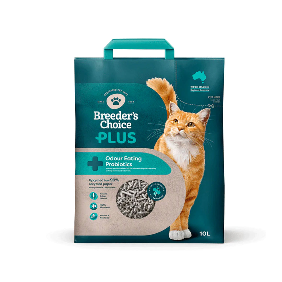 Breeder's Choice Plus Probiotic Cat Litter - 10 Liter