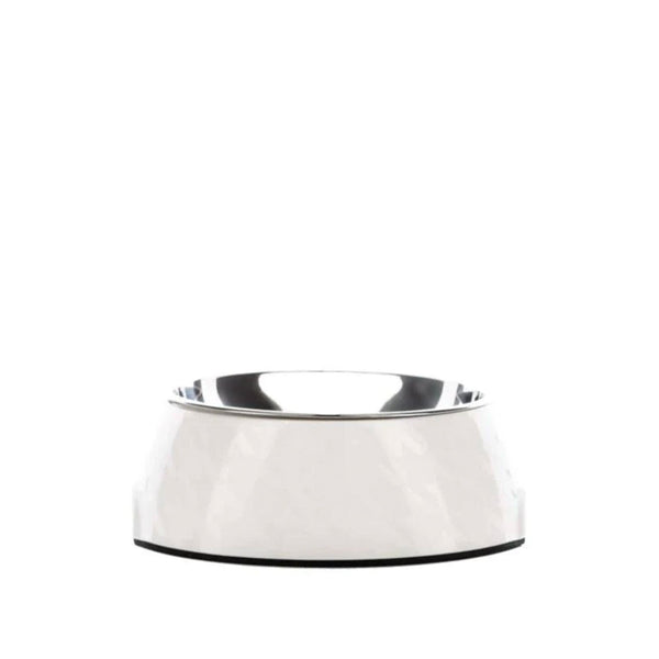 Chic White on White Houndztooth Bowl