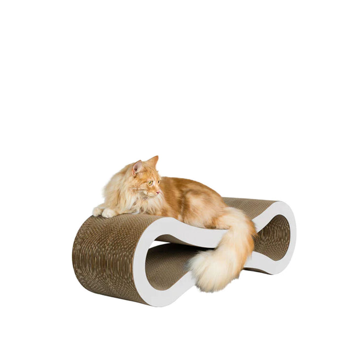 Infinity Cat Scatcher & Lounge - Ice White