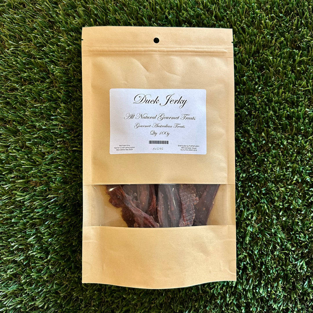 All Natural Gourmet Treats - Duck Jerky 100g