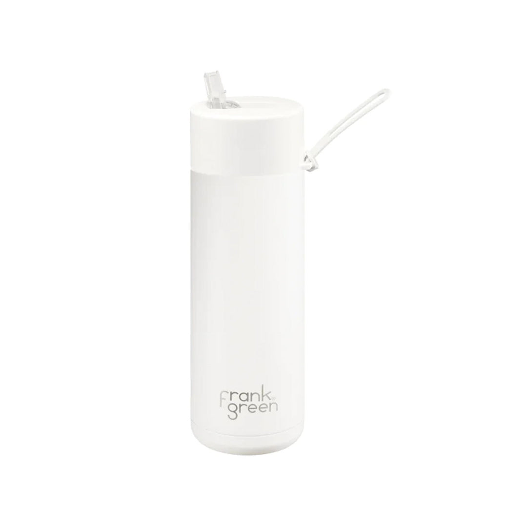 Frank Green Ceramic Reusable Bottle With Straw Lid 595ml/20oz - Cloud