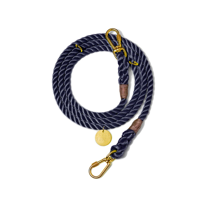 Found My Animal New York Rope Adjustable Leash - Navy