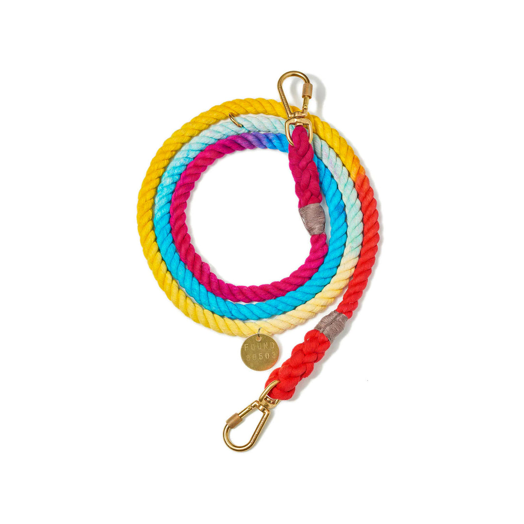 Found My Animal New York Rope Adjustable Leash - Prismatic Ombre