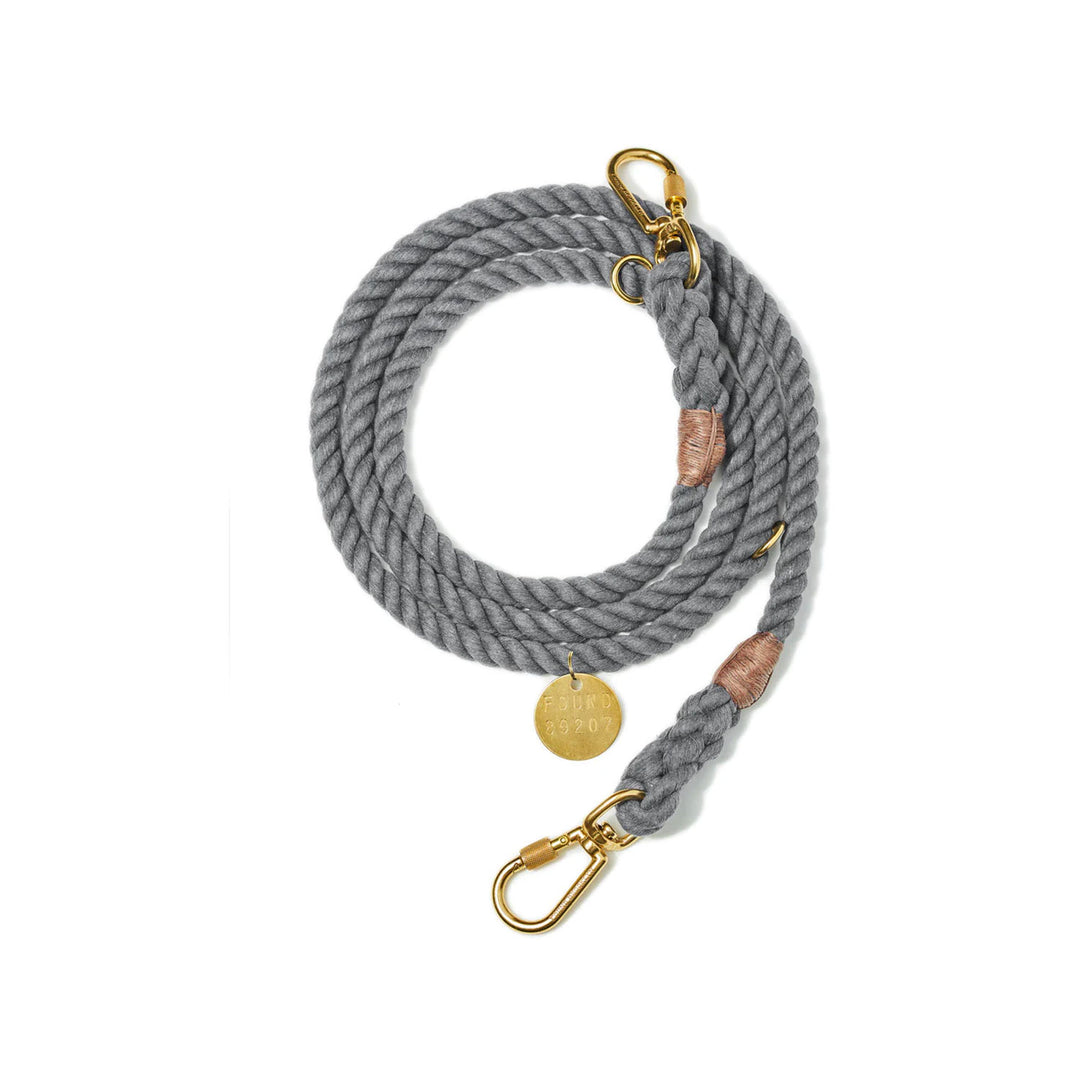 Found My Animal New York Up-Cycled Rope Adjustable Leash - Grey