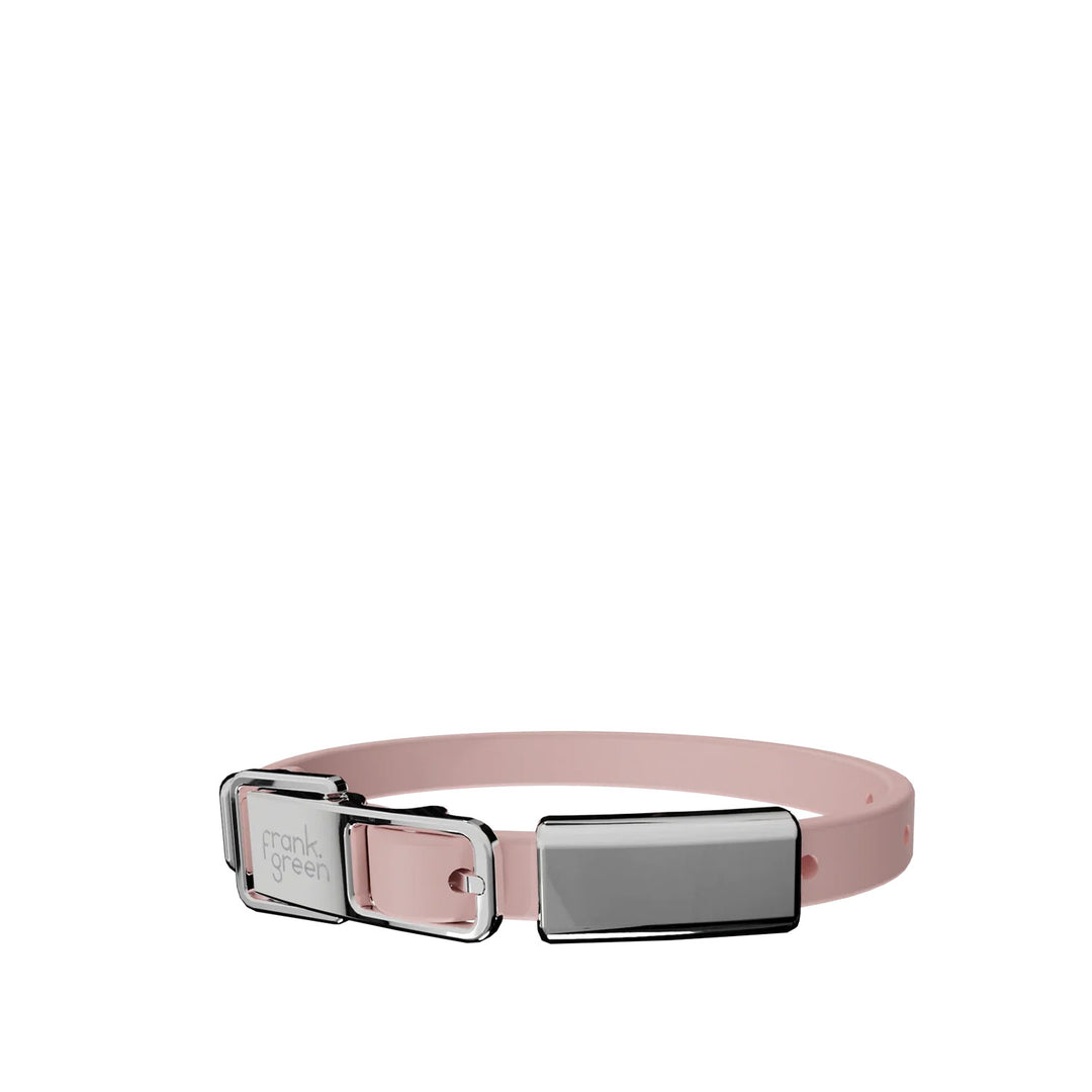Frank Green Pet Collar With Name Tag - Blushed
