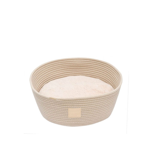 Fuzzyard Life Rope Basket Cushion Bed - Sandstone