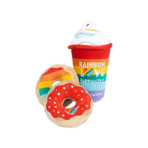Fuzzyard Love Puppicino & Donuts Dog Toy - 3 Pack