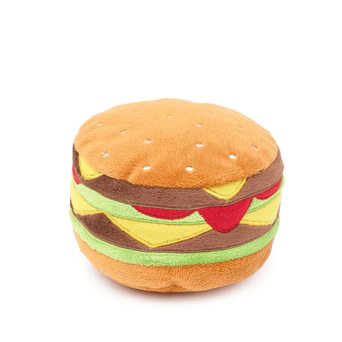 Plush Dog Toy Hamburger