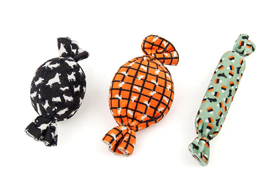 Halloween Pumpkin Basket With 3 Piece Squeaker