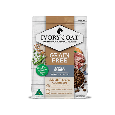 Ivory Coat Grain Free Dog Adult - Lamb & Sardine