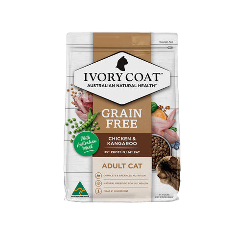 Ivory Coat Grain Free Indoor Cat Adult - Chicken & Kangaroo