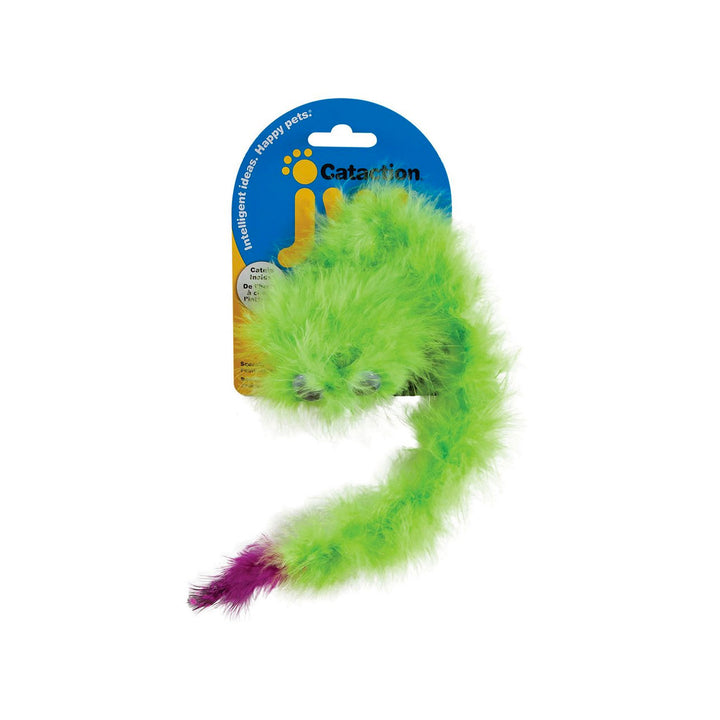 Jw Squeaky Feather Boa - Cat Toy