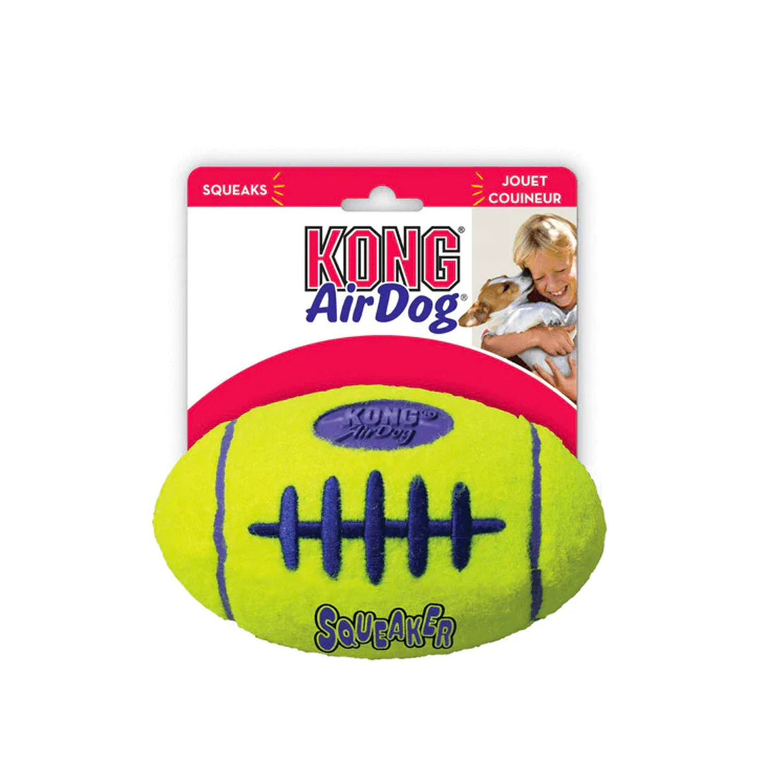 Kong Airdog Squeaker Football Dog Toy - Small/Medium