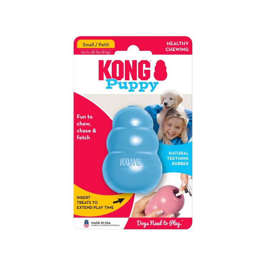 Kong Puppy Treat Toy - Blue / Pink