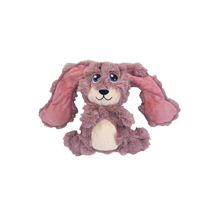 KONG Scrumplez Bunny Pink Medium Soft Plush Squeaky Toy