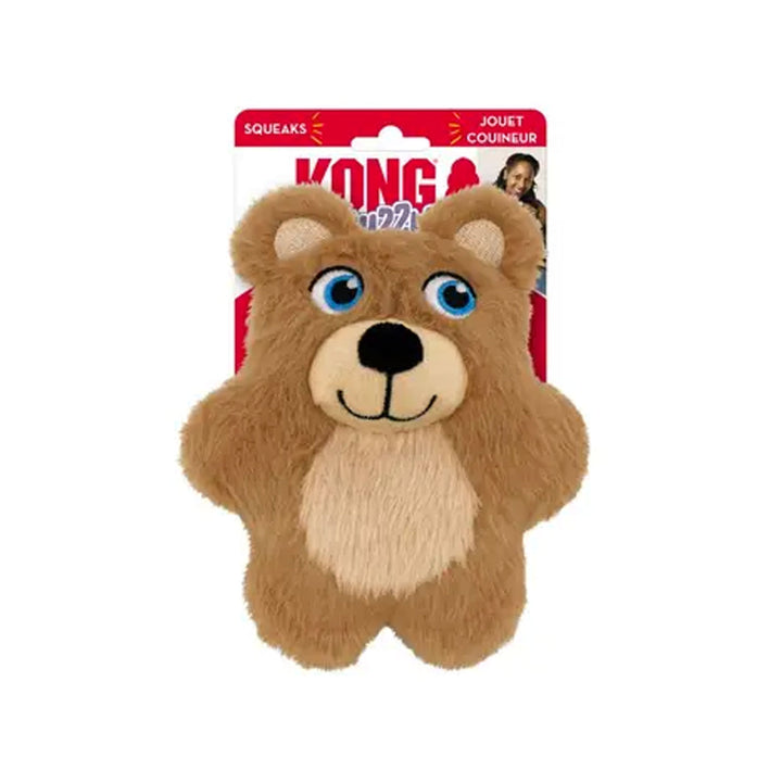 Kong Snuzzles Kiddos Teddy Bear Dog Toy - Small Brown