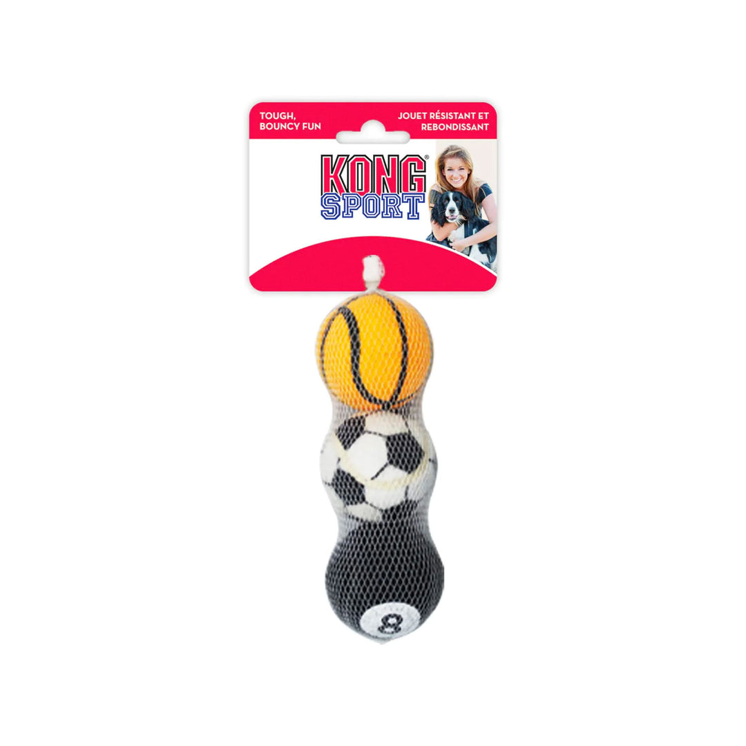 Kong Sports Balls Dog Toy 3 Pack - Medium