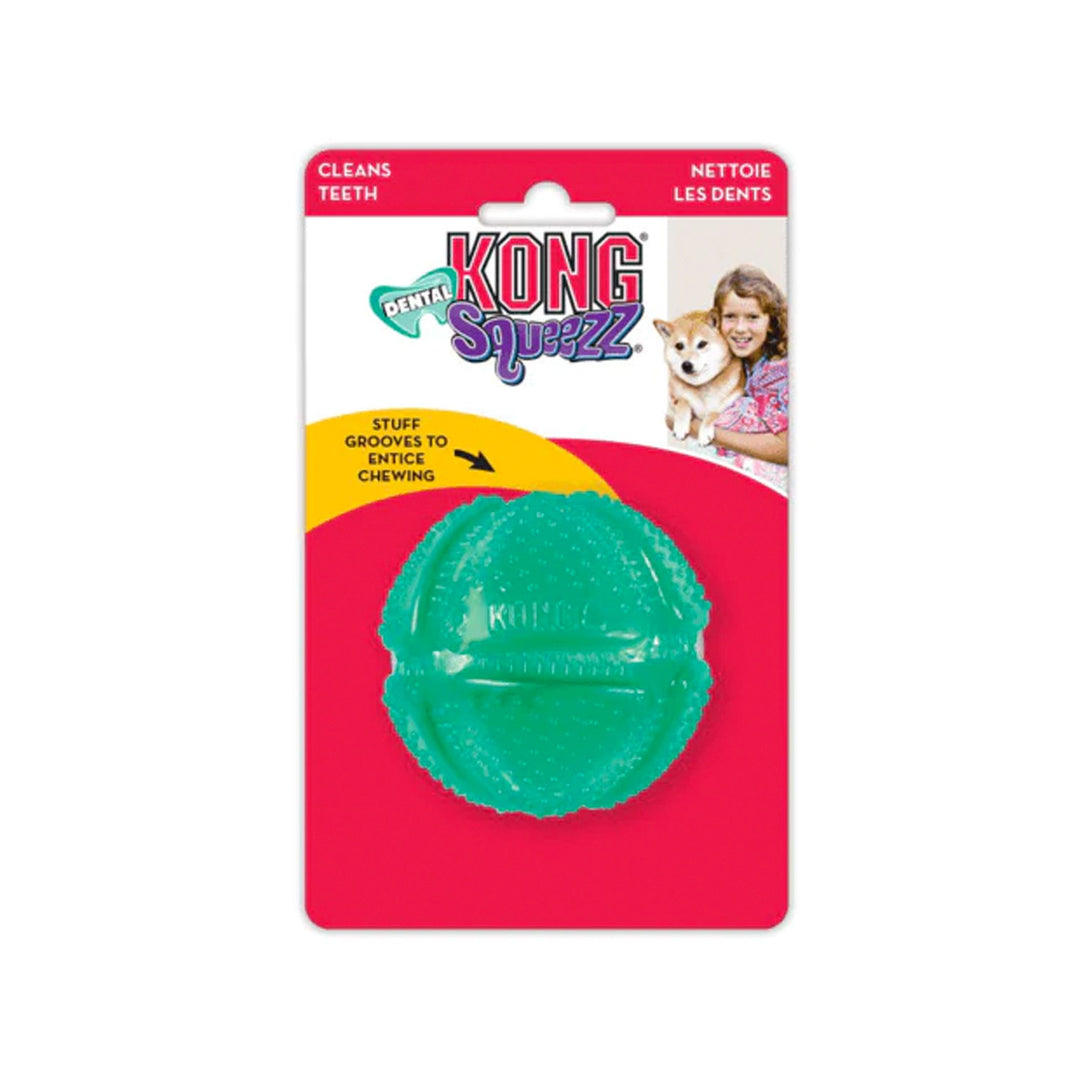 Kong Squeezz Dental Ball Dog Toy - Medium