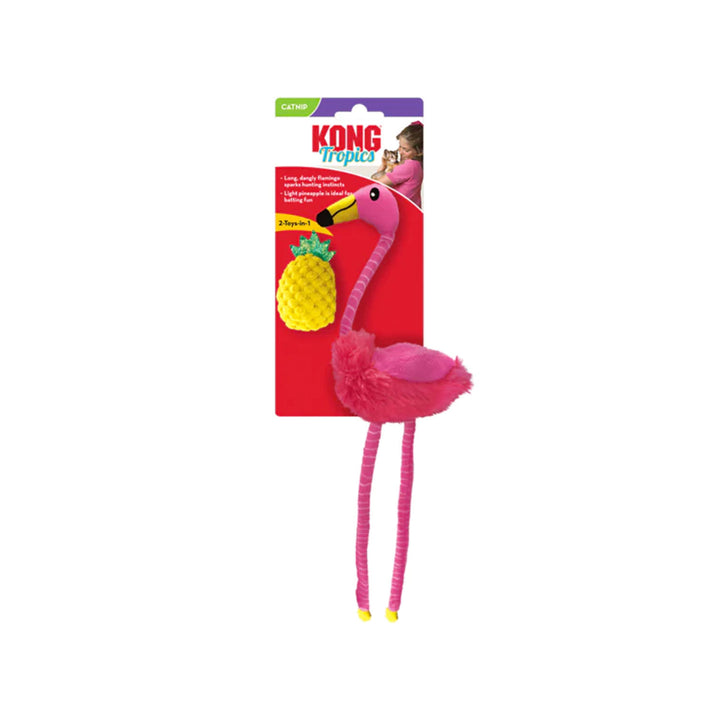 Kong Tropics Flamingo 2 Pack Cat Toy