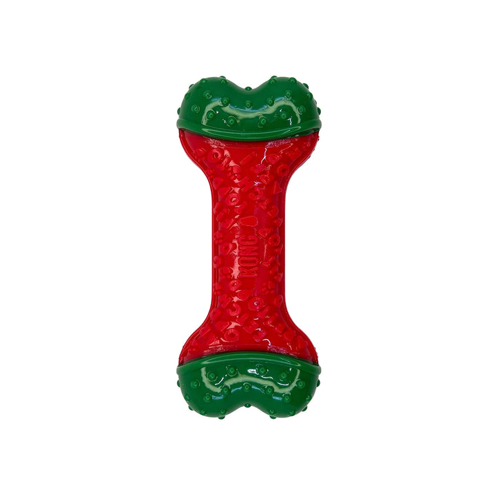 Kong Holiday CoreStrength Dog Toy Bone - Christmas