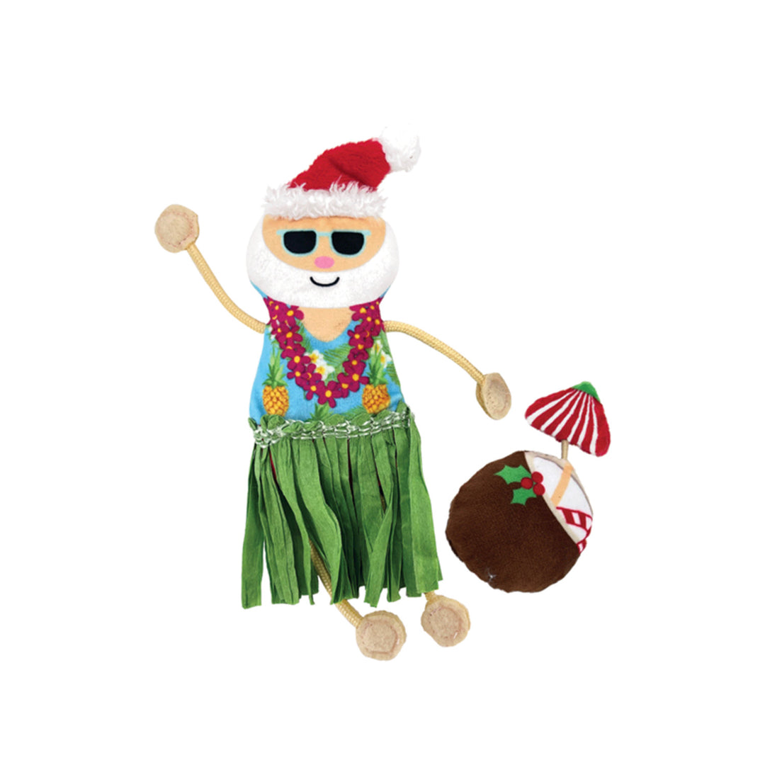 Kong Holiday Tropics Santa Cat Toy - Christmas
