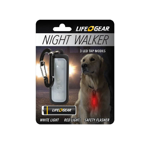 Life Gear Night Walker Pet Clip Light - Black