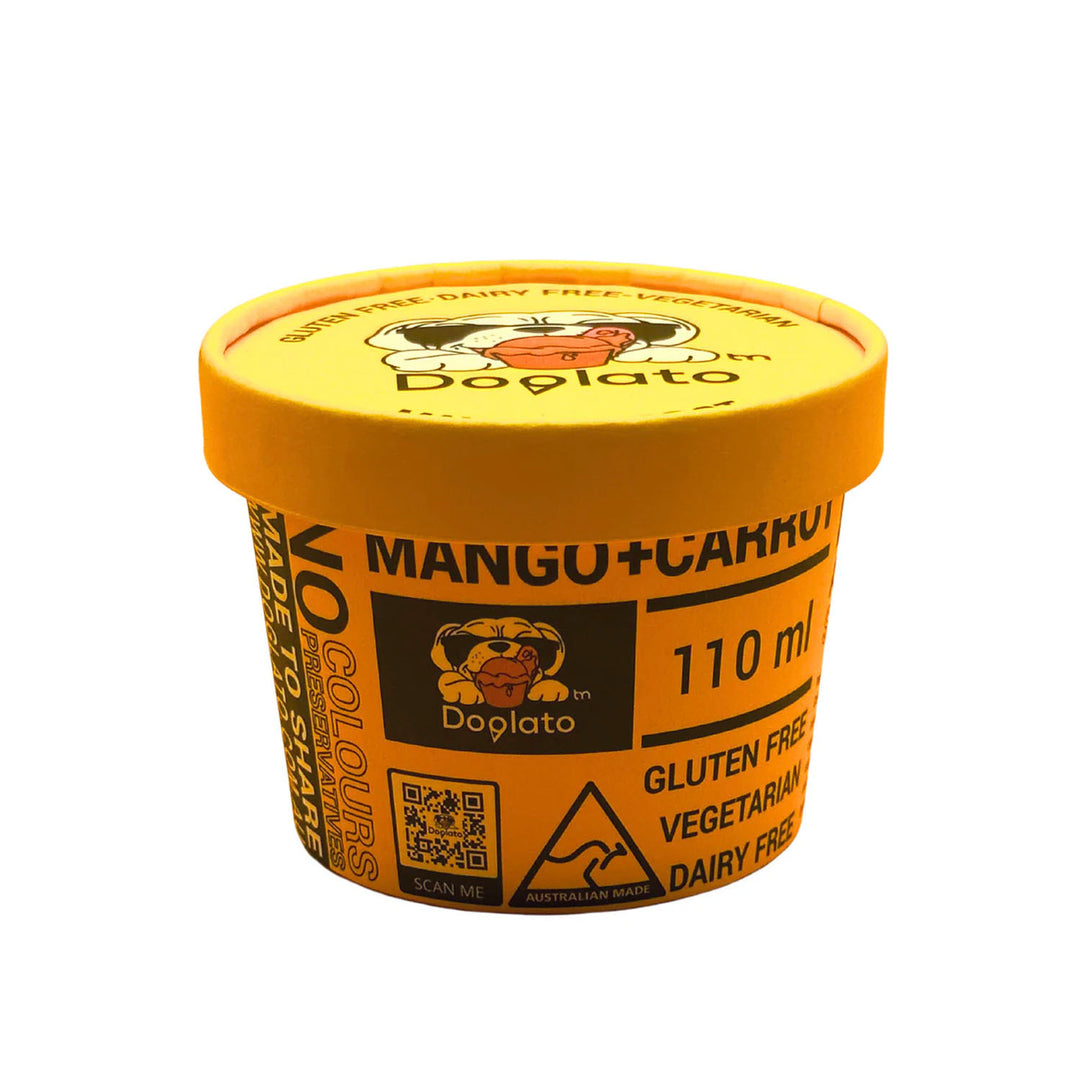 Doglato Frozen Dog Treat - Mango & Carrot