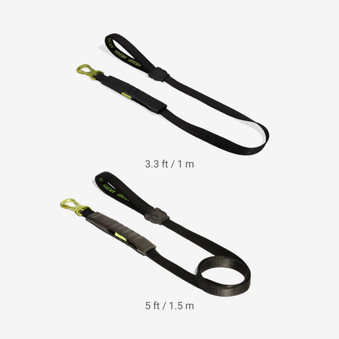 Zee.dog Air Leash - Black / Neon