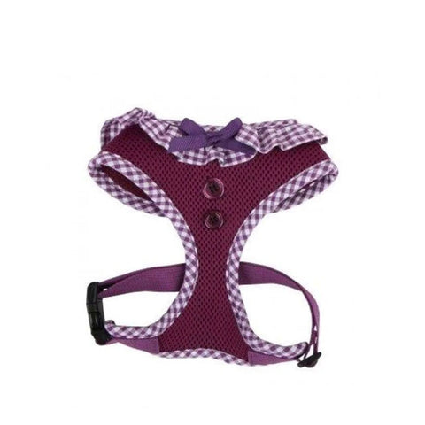 Puppia Gingham Harness - Purple